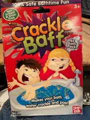 Crackle Baff - Makes Your Bath Water Crackle & Pop - *NEW/Damaged Package* bbb1