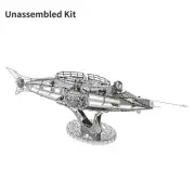 1:100 3D Metal Kits Nautilus Nuclear Submarine Model Unassembled Kit Collection
