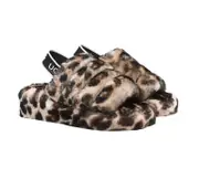 AUSTRALIAN SHEPHERD® UGG Women Slingback Leopard Print Fluffy Slides Pamela - Leopard / AU Ladies 5 / AU Men 3 / EU 36