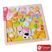 在飛比找momo購物網優惠-【classic world】木製動物磁性拼圖(3534)