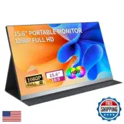 F-wheel Portable Monitor 15.6'' FHD 1080P, USB-C HDMI Second External Monitor
