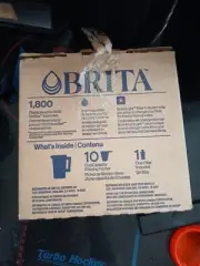 Brita Water Filter Pitcher for Tap and Drinking Water w/ 1 Standard Filter Blue