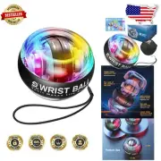 Compact Auto-Start Powerball for Wrist and Finger Strength Training - Gift Ready
