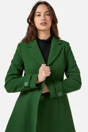 Mabel A-Line Wool Blend Coat