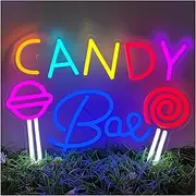 Sign Lamp Candy Bar Neon Sign Dimmable LED Light for Wall Art Decor USB Powered for Bedroom Home Party Birthday 39.87cm×28.45cm