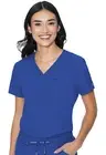 Med Couture MC Peaches Women's Scrubs V-Neck Chest Pocket Top MC8482 ROYL Royal