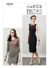 Vogue Sewing Pattern 8904 Misses 6-14 Easy Pullover Dress Asymmetrical Tiers