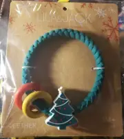 Lila & Jack Holiday Collection Christmas Tree BPA Free Green Silicone Teether