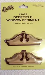 Dollhouse Miniature Window Pediment Ram's Head Wood 1:12 Scale Houseworks #7072