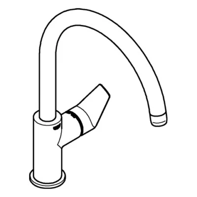 GROHE BauEdge single-lever sink mixer 31367001 chrome