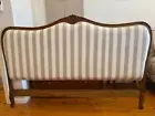 French Provincial Louis XV Style Bed Head King Size Timber Frame & Upholstered