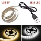 1Pcs Home Decor USB Strip Lamp White Warm White SMD 2835 LED TV Background