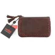 NWT HOBO International Vintage Whipstitch Rare Sonoma Yuba Brown Leather Wallet
