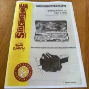 Sidchrome/Dawn Illustrated Catalogue Price List 1993 Reproduced Unofficial