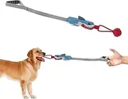 Dogs Tug Toys, Indestructible Teething Rope, Cotton Ball Squeakers, Puppy Chew Supplies, Sturdy Pet Enrichment, 35.43x2.76in, Ideal for Aggressive Medium Large Breed Indoor Outdoor
