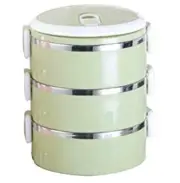 Insulated stainless steel stackable lunch box (stack of 3)
