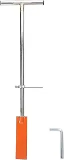 Hand Dibber, Garden Dibber Bar with Foot Pedal, T Handle & 8.66in Blade, Stainless Steel Planting Bar, Long Dibbler Garden Tool for Digging, Transplanting, Gardening, Planting