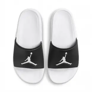 【NIKE 耐吉】拖鞋 男鞋 運動 AJ 喬丹 JORDAN JUMPMAN SLIDE 黑白 FQ1598-010