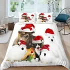 Stone Snowman Hat 3D Printing Duvet Quilt Doona Covers Pillow Case Bedding Sets