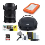 Sigma 18 to 50mm F2.8 DC DN Canon RF Mount Lens with Hard Drive Bundle