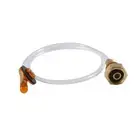 Propane Refill Adapter Picnic Camping Stove Gas Hose Sided Adjustable Flat1420