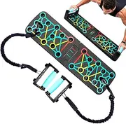 Foldable Push-Up Board, Portable Exercise, Strength Training Base, Color-Coded Positions, Sturdy Design, Non-Slip Floor Support, for Gym, Travel, Home Workout, (ABS)