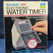 Brand New In Box RainMatic 3000 Electronic Water Timer, 8 Cycles, Untested