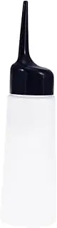 WRITWAA 2Pcs Refillable Plastic Hair Salon Container Large Capacity Hairdressing Cleaning Tool for Home Shop and Salon Use Easy Squeeze Design White Color