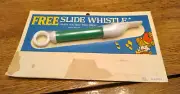 VTG CREST TOOTHPASTE SLIDE WHISTLE TOY PREMIUM GIVEAWAY NEW OLD STOCK UNOPENED