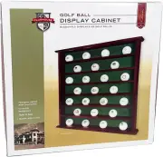 Vitrina De Madera Pelotas Golf Organizador Colgante Soporte Estante Pared Caoba