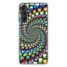 Mundaze Case for Samsung Galaxy A15 Psychedelic Trippy Polkadot Swirl