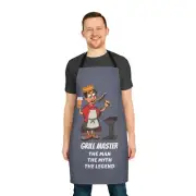 Grill Master The Man The Myth The Legend Funny BBQ Chef Apron