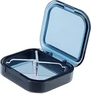 PERSELOSO Portable Pill Organizer Compartments Travel Medicine Case for Medication Storage Transparent Design for Vitamins and Supplements Convenient Travel Accessory