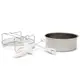 【伊萊克斯】 氣炸鍋配件 含三配件：多功能烘培烤模/燒烤架/鐵籤