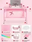 E-WIN Bellum Rubrum Brilliance RGB Gaming Desk W/ Lighting Strip & Cup Holder