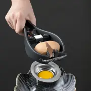 2 in 1 Kitchen Egg Shell Opener Egg white Separator 304 Stainless Steel Egg Opener Egg Shell Opener Fast Egg Beater Kitc