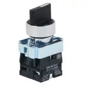 AC 600V 10A 3 Selector Position Self-Locking Action 2N/O DPST Rotary Switch