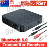 2in1 Wireless Bluetooth Audio Transmitter & Receiver HIFI Car Adapter RCA AUX-in