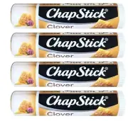 ~ 4 Tubes Sealed New Chapstick Clover Honey .15 Oz ~ Free Shipping