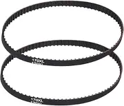 uxcell 2pcs 170XL Rubber Timing Belt 85 Teeth 10mm Width 5.08mm Pitch Synchronous Closed Loop Geared Drive Belt Black for Industrial