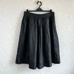 日本製PENG’S黑色亞麻布料微澎感裙
