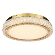 Lucent 40cm 64w LED Oyster Light Crystal Colour Changing Telbix Lighting