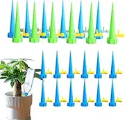 Automatic Watering Spike,Self-Watering Spikes for Outdoor Plants - Drip Irrigation Stakes with Adjustable Control Valve 24x for Office Vacation Lawn Patio Garden