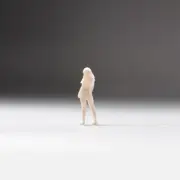 Resin 1/64 Diorama Miniature Model Toys Figures Sexy Beautiful Girl Dancer Doll