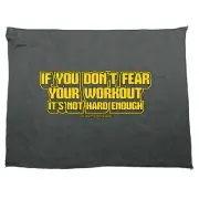 Swps If You Dont Fear Your Work Out Yellow Body Building Gym Sports Towel Gift