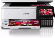 Epson Ecotank Photo ET-8500 Multifunction Printer, Medium, White, C11CJ20501