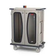 Metro CaseVue CV36HC-NBFH Surgical Case Cart with Clear Doors, Color Flags, and