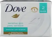 Dove Sensitive Skin Unscented Hypo-Allergenic Beauty Bar 4 oz (Pack of 2)