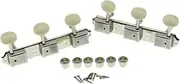 [Dopro] Nickel w/Aged White 3 per Side 3x3 on a Plate Vintage Guitar Tuning Keys for Epiphone LP JR