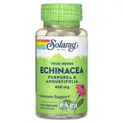 Solaray, True Herbs, Echinacea, Purpurea & Angustifolia, 100 VegCaps